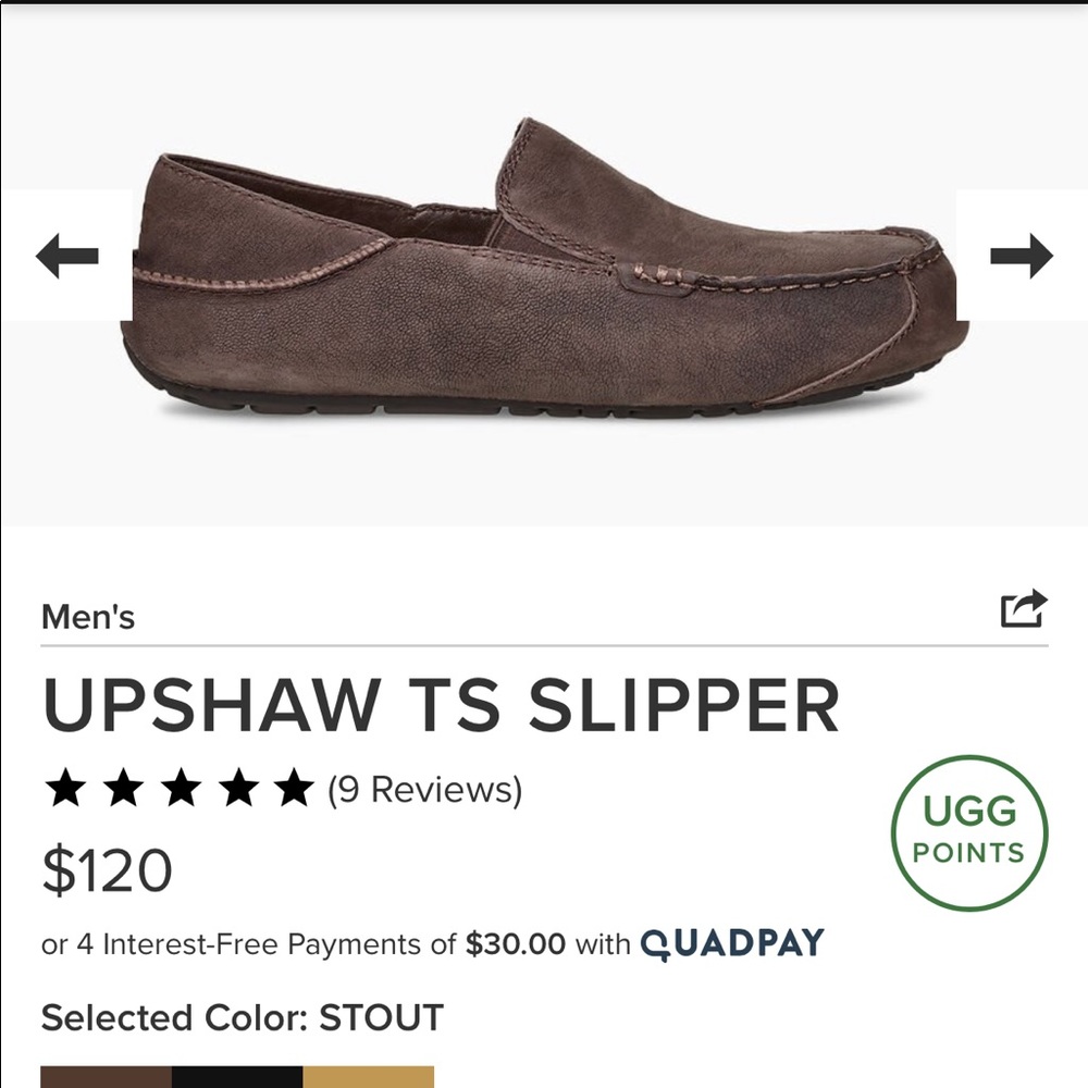 Men’s UGG UPSHAW TS SLIPPER size 16